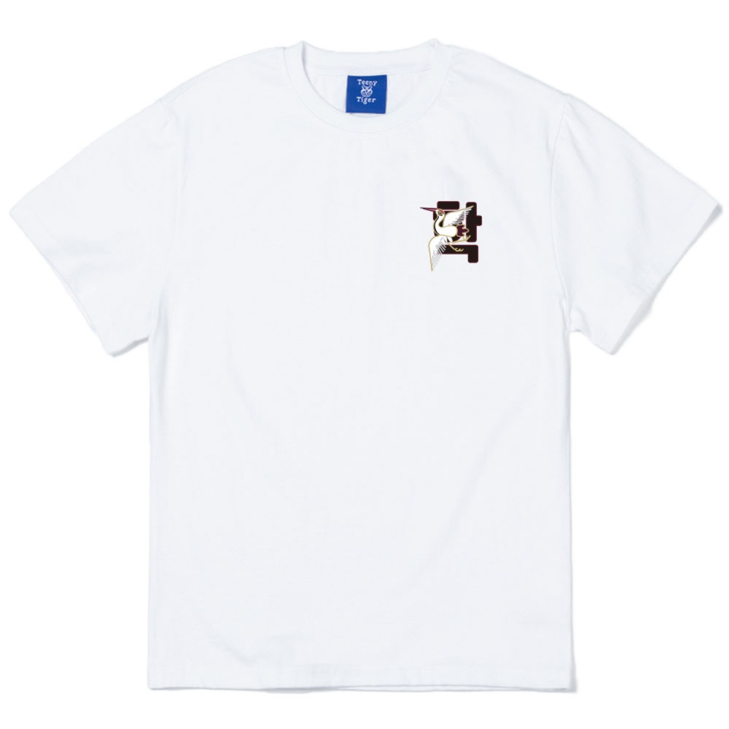 학 반팔티셔츠 화이트Korea Crane short sleeve T-shirts (white)