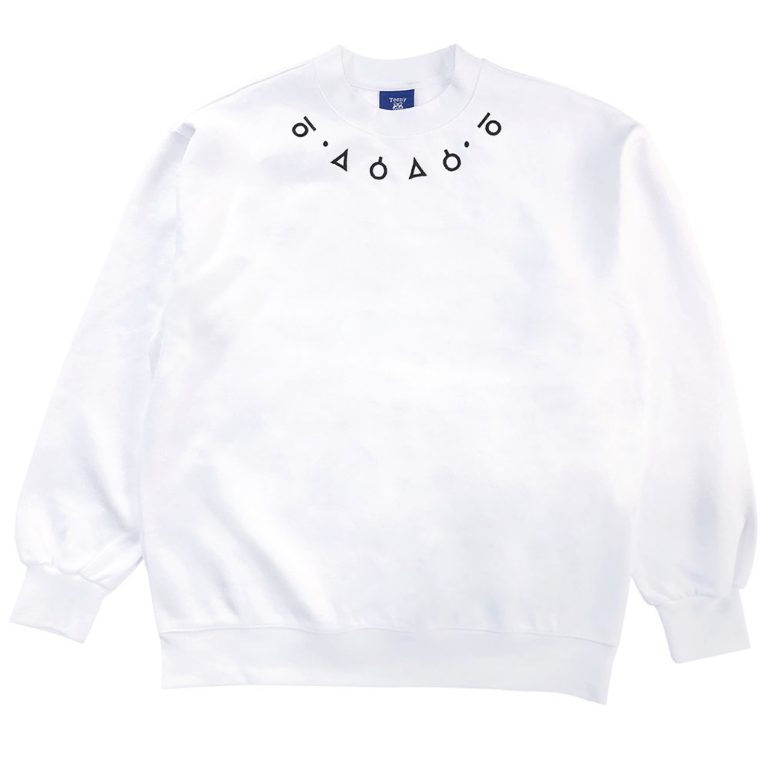 훈민정음 오버핏 맨투맨 화이트Ancient Korean Embroidery Over-Fit sweatshirt (White)