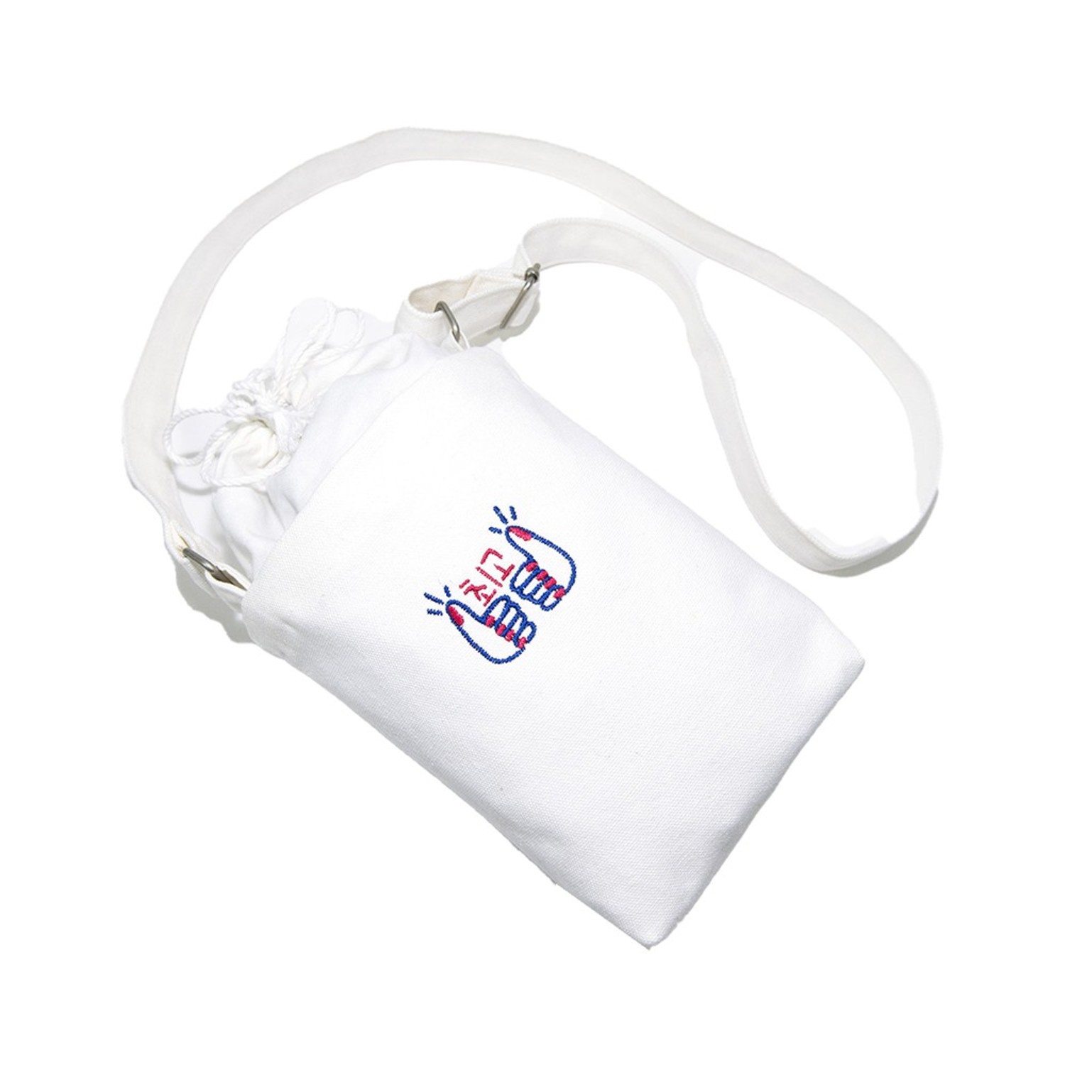최고 스몰 캔버스 숄더백 아이보리Thumb up small canvas shoulder bag (Ivory)