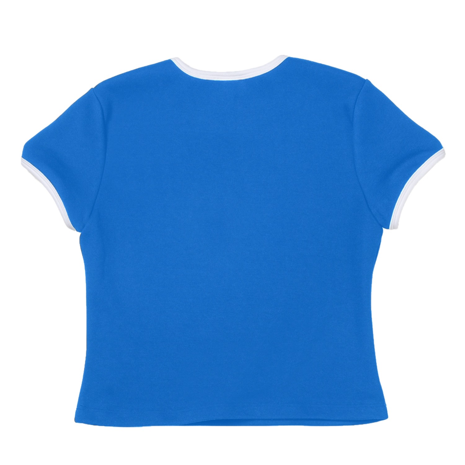 꽃 크롭 반팔티 블루Flower Short Sleeve Crop T-sirts(Blue)
