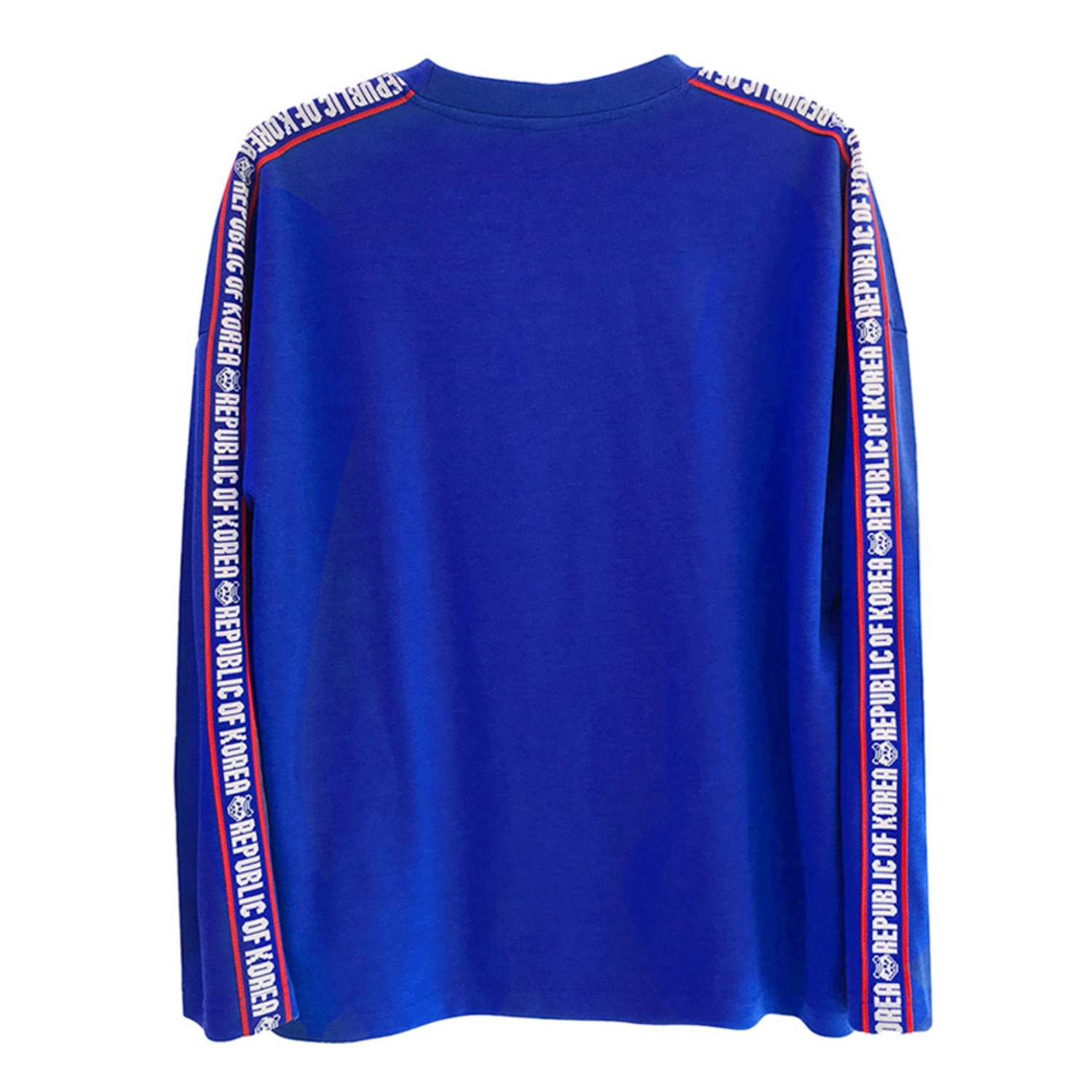 로고 테잎 롱 티셔츠 Logo tape LS tshirt (Blue)
