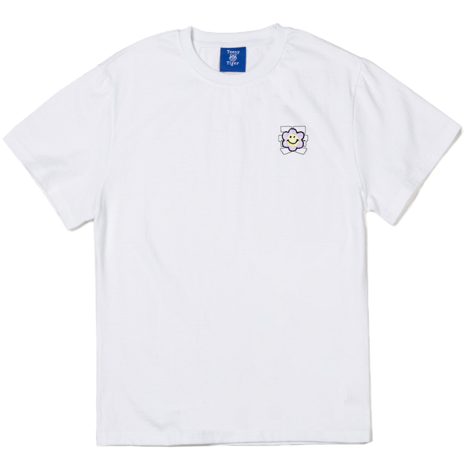 꽃길 반팔티셔츠 화이트Flower Standard-fit short sleeve T-shirts (White)