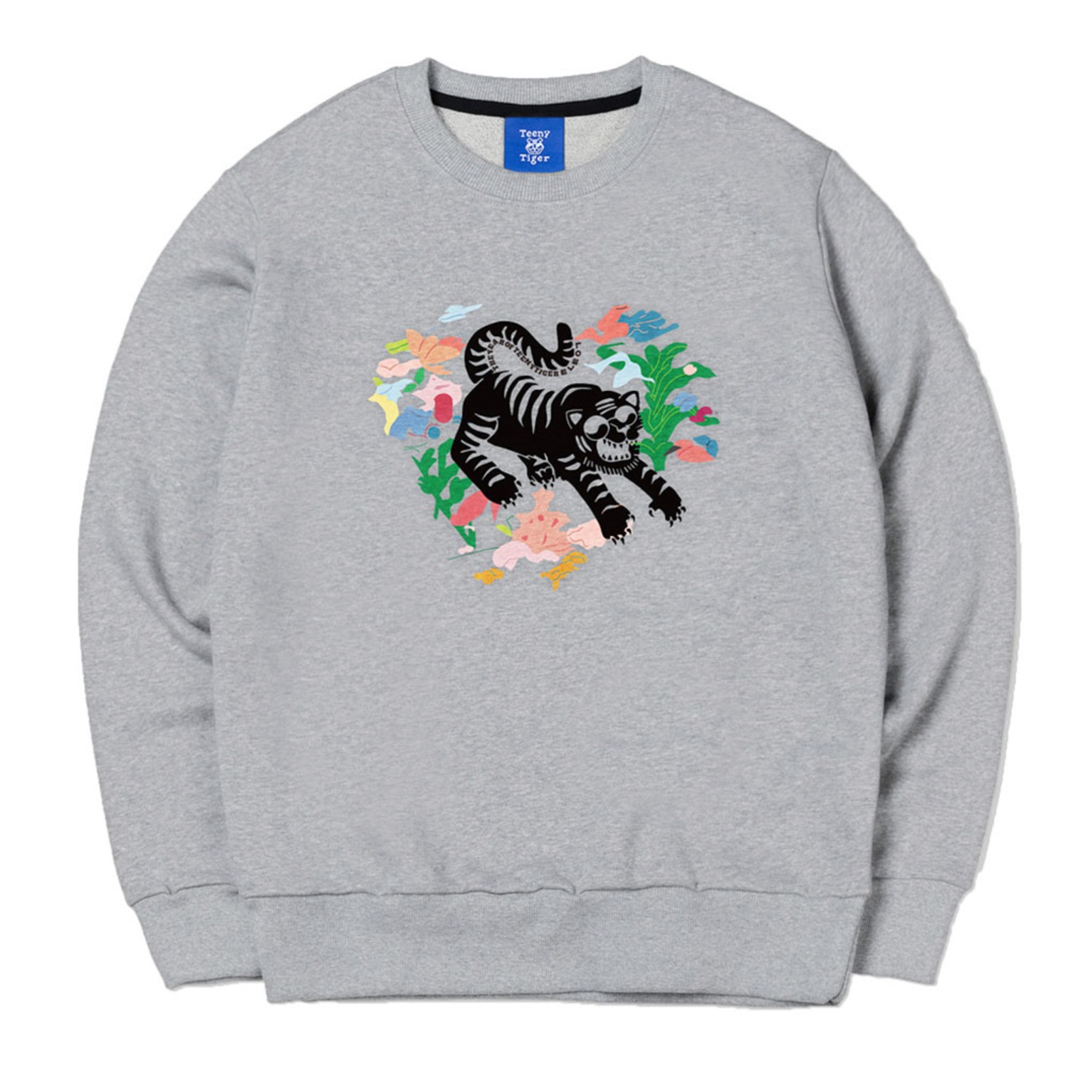 검은 호랑이 청동거울 맨투맨 그레이Black tiger sweatshirt (Gray)